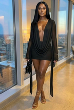 Load image into Gallery viewer, Forbidden Flame Dress (Black)