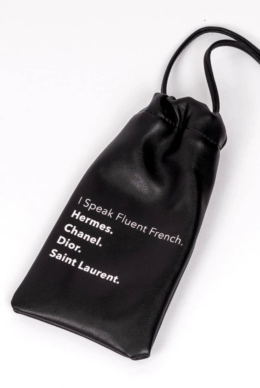 I Speak Fluent French Crossbody Bag – Glamour Pose